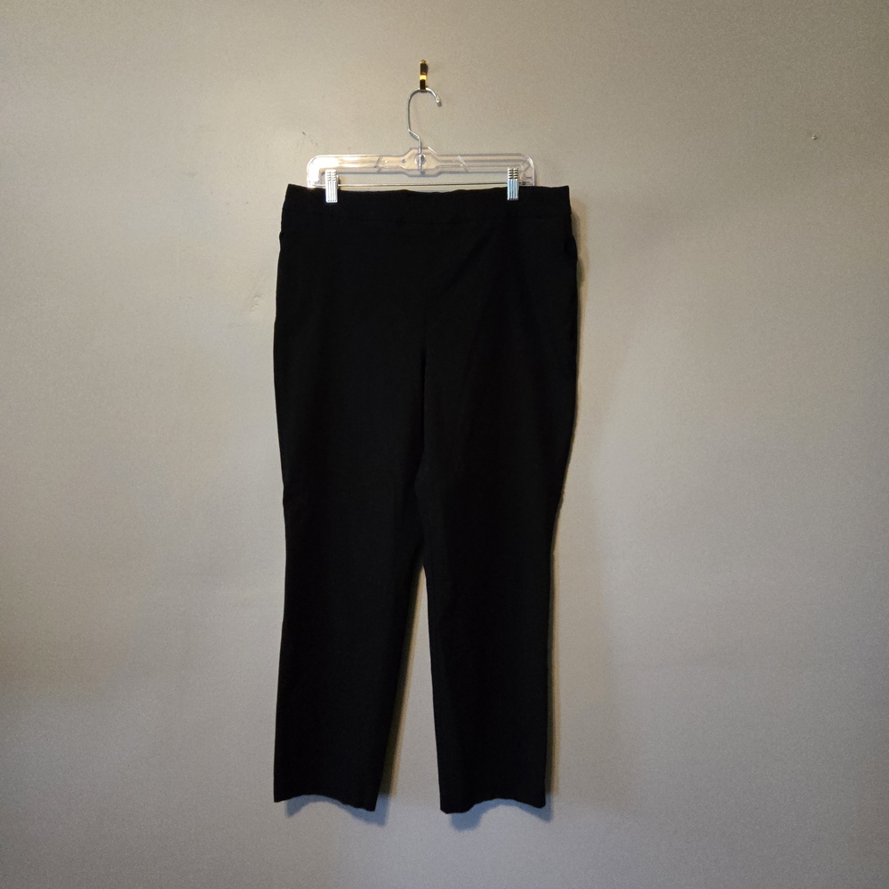 Hilary Radley Pull On Black Dress Pants